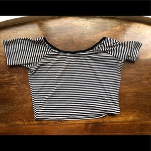 Striped crop top